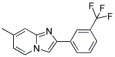 7-METHYL-2-[3-(TRIFLUOROMETHYL)PHENYL]IMIDAZO[1,2-A]PYRIDINE 结构式