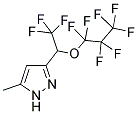 3-(TETRAFLUORO-1-(HEPTAFLUORO-1-PROPOXY)ETHYL)-5-METHYLPYRAZOLE 结构式