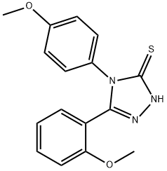 5-(2-METHOXYPHENYL)-4-(4-METHOXYPHENYL)-4H-1,2,4-TRIAZOLE-3-THIOL 结构式