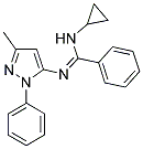 N-CYCLOPROPYL-N'-(3-METHYL-1-PHENYL-1H-PYRAZOL-5-YL)BENZENECARBOXIMIDAMIDE 结构式