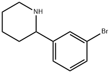 2-(3-溴苯基)哌啶 结构式