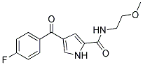 4-(4-FLUORO-BENZOYL)-1H-PYRROLE-2-CARBOXYLIC ACID (2-METHOXY-ETHYL)-AMIDE 结构式