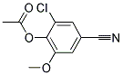 2-CHLORO-4-CYANO-6-METHOXYPHENYL ACETATE 结构式