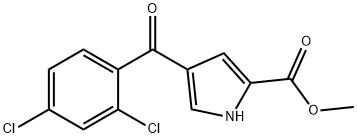 METHYL 4-(2,4-DICHLOROBENZOYL)-1H-PYRROLE-2-CARBOXYLATE 结构式