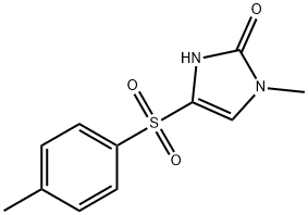 1-METHYL-4-[(4-METHYLPHENYL)SULFONYL]-1,3-DIHYDRO-2H-IMIDAZOL-2-ONE 结构式