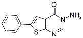 3-AMINO-6-PHENYLTHIENO[2,3-D]PYRIMIDIN-4(3H)-ONE 结构式