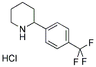 2-[3-(三氟甲基)苯基]哌啶盐酸盐 结构式