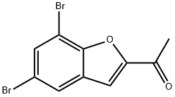 1-(5,7-DIBROMO-1-BENZOFURAN-2-YL)-1-ETHANONE 结构式