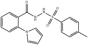 N'-(2-(1H-吡咯-1-基)苯甲酰基)-4-甲基苯磺酰肼 结构式