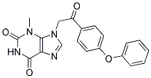 3-Methyl-9-[2-oxo-2-(4-phenoxyphenyl)ethyl]-3,9-dihydro-1H-purine-2,6-dione 结构式