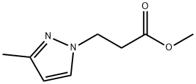 3-(3-甲基-1H-吡唑-1-基)丙酸甲酯 结构式