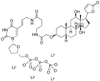 DIGOXIGENIN-11-2',3'-DIDEOXY-URIDINE-5'-TRIPHOSPHATE TETRALITHIUM SALT 结构式