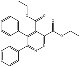 5,6-二苯基哒嗪-3,4-二羧酸二乙酯 结构式