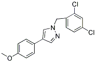1-(2,4-DICHLOROBENZYL)-4-(4-METHOXYPHENYL)-1H-PYRAZOLE 结构式