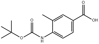 BOC-4-AMINO-3-METHYLBENZOIC ACID 结构式