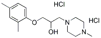 1-(2,4-DIMETHYLPHENOXY)-3-(4-METHYLPIPERAZIN-1-YL)PROPAN-2-OL DIHYDROCHLORIDE 结构式