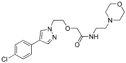 2-[2-(4-(4-CHLOROPHENYL)-1H-PYRAZOL-1-YL)ETHOXY]-N-(2-MORPHOLINOETHYL)ACETAMIDE 结构式