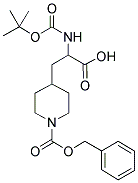 4-(2-TERT-BUTOXYCARBONYLAMINO-2-CARBOXY-ETHYL)-PIPERIDINE-1-CARBOXYLIC ACID BENZYL ESTER 结构式