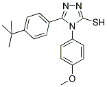 5-(4-TERT-BUTYLPHENYL)-4-(4-METHOXYPHENYL)-4H-1,2,4-TRIAZOLE-3-THIOL 结构式