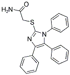 2-[(1,4,5-TRIPHENYL-1H-IMIDAZOL-2-YL)THIO]ACETAMIDE 结构式