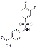 4-(3,4-DIFLUORO-BENZENESULFONYLAMINO)-BENZOIC ACID 结构式