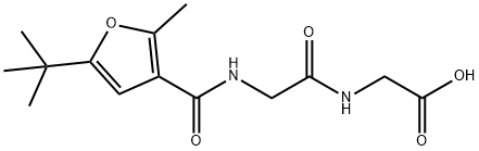(2-[(5-TERT-BUTYL-2-METHYL-FURAN-3-CARBONYL)-AMINO]-ACETYLAMINO)-ACETIC ACID 结构式