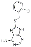 8-[(2-CHLOROBENZYL)THIO]-9H-PURIN-6-AMINE 结构式