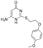 6-AMINO-2-([2-(4-METHOXYPHENOXY)ETHYL]THIO)PYRIMIDIN-4(1H)-ONE 结构式