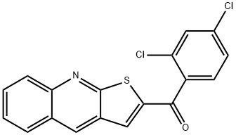 (2,4-DICHLOROPHENYL)(THIENO[2,3-B]QUINOLIN-2-YL)METHANONE 结构式