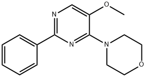 4-(5-METHOXY-2-PHENYL-4-PYRIMIDINYL)MORPHOLINE 结构式