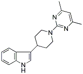 3-[1-(4,6-DIMETHYLPYRIMIDIN-2-YL)PIPERIDIN-4-YL]-1H-INDOLE 结构式