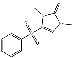 1,3-DIMETHYL-4-(PHENYLSULFONYL)-1,3-DIHYDRO-2H-IMIDAZOL-2-ONE 结构式