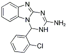 4-(2-CHLOROPHENYL)-3,4-DIHYDRO[1,3,5]TRIAZINO[1,2-A]BENZIMIDAZOL-2-AMINE 结构式