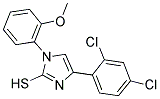 4-(2,4-DICHLORO-PHENYL)-1-(2-METHOXY-PHENYL)-1H-IMIDAZOLE-2-THIOL 结构式