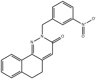 2-(3-NITROBENZYL)-5,6-DIHYDROBENZO[H]CINNOLIN-3(2H)-ONE 结构式