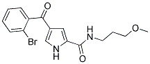 4-(2-Bromobenzoyl)-N-(3-methoxypropyl)-1H-pyrrole-2-carboxamide 结构式
