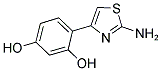 4-(2-AMINO-1,3-THIAZOL-4-YL) BENZENE-1,3-DIOL 结构式