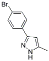 3-(4-溴苯基)-5-甲基-1H-吡唑 结构式