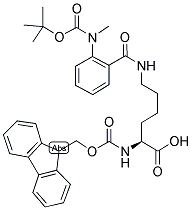 FMOC-LYS(RETRO-ABZ-N-ME-BOC)-OH 结构式