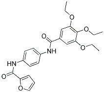 N-(4-(3,4,5-TRIETHOXYBENZAMIDO)PHENYL)FURAN-2-CARBOXAMIDE 结构式