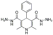 2,6-DIMETHYL-4-PHENYL-1,4-DIHYDROPYRIDINE-3,5-DICARBOHYDRAZIDE 结构式