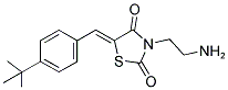 (5Z)-3-(2-AMINOETHYL)-5-(4-TERT-BUTYLBENZYLIDENE)-1,3-THIAZOLIDINE-2,4-DIONE 结构式