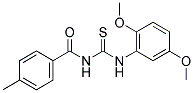 1-(2,5-DIMETHOXYPHENYL)-3-(4-METHYLBENZOYL)THIOUREA 结构式