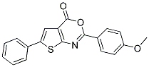 2-(4-METHOXYPHENYL)-6-PHENYL-4H-THIENO[2,3-D][1,3]OXAZIN-4-ONE 结构式