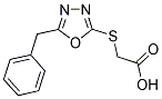 [(5-BENZYL-1,3,4-OXADIAZOL-2-YL)SULFANYL]ACETIC ACID 结构式