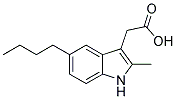 (5-BUTYL-2-METHYL-1H-INDOL-3-YL)ACETIC ACID 结构式