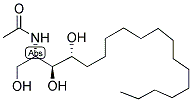 (2S, 3S, 4R)-2-ACETOYLIMINO-1,3,4-OCTADECANETRIOL-1-PHOSPHOCHOLINE (SACCHAROMYCES CEREVISIAE) 结构式