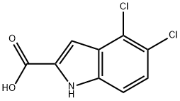 4,5-DICHLORO-1H-INDOLE-2-CARBOXYLIC ACID 结构式