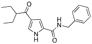 N-BENZYL-4-(2-ETHYLBUTANOYL)-1H-PYRROLE-2-CARBOXAMIDE 结构式