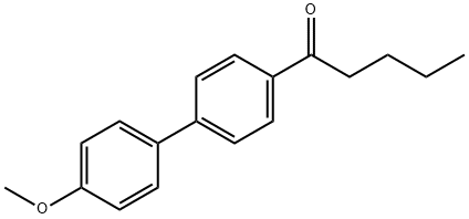 1-(4'-METHOXY[1,1'-BIPHENYL]-4-YL)PENTAN-1-ONE 结构式